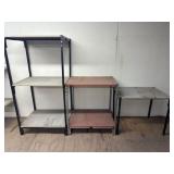 4 PCS: STACKABLE SHELVING