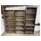 3 PCS: LAMINATE BOOKSHELVES