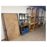 LARGE GROUPING: SHELVING, TABLE TOP, PLASTIC