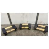 3 PCS SMALL FLAT FURNITURE DOLLIES