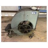 LARGE SQUIRREL-CAGE FAN ON DOLLY