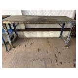 METAL INDUSTRIAL SHOP TABLE