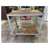 2 TIER METAL INDUSTRIAL CART