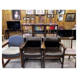 7 PCS ASSORTED OFFICE / DINING CHAIRS