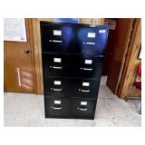 (2X) METAL HON 4 DRAWER FILE CABINETS