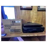 PANASONIC VHS PLAYER AND SONY DVD PLAYER AND