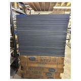 44 COUNT METAL SHELVES & BOX OF BRACKETS