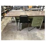 METAL DESK & CHAIR
