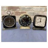 3 VNTG ALARM CLCOKS: SENTINEL, LUX & GE INTERVAL