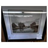 FRAMED PRINT OF GRAND UNION CANAL, S&N