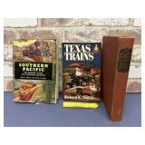 3 PC BOOKS RELATED TO TRAINS