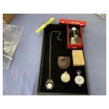 GROUPING: POCKET WATCHES, DIETZGEN MAP