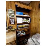 5 TIER WOODEN SHELF; SHELF ONLY - NO CONTENTS;