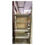 GOLD METAL SHELVING UNIT
