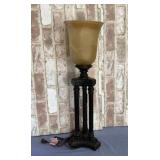 26.5' TALL BROWN BASE TABLE LAMP WITH OPAQUE