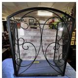 3-PANEL DECORATIVE FIREPLACE SCREEN; 49.5' X 31.5'