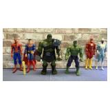 BOX LOT: 6 MARVEL CHARACTER FIGURINES