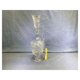LIBBY LEAD CRYSTAL GLASS WATER DECANTER W/