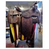 (3 PCS) SADDLE, BLANKET  & SADDLE STAND