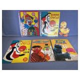 (5 PCS) VINTAGE UNUSED COLORING BOOKS -