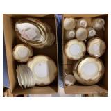 (2 BOXES) 62 PCS NORITAKE CHINA 'GOLDKIN'