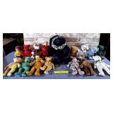 SELECTION OF 16 ASSORTED BEAR BEANIE BABIES