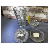 SELECTION OF 4 PC OF VINTAGE GLASS INCLUDING 2