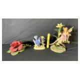 (3 PCS) FIGURINES - 1 CAPODIMONTE PORCELAIN