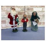 (3X) VINTAGE CAROLER FIGURINES, NOS; 1995-96