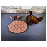 BOX LOT: 3 PCS VINTAGE SERVING PIECES -