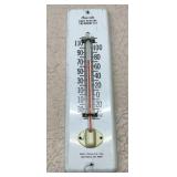 VINTAGE METAL  ADVERTISING THERMOMETER