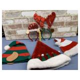 BOX LOT: 5 PCS CHRISTMAS HATS & HEADBANDS