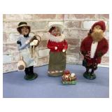(3X) VINTAGE CAROLER FIGURINES, NOS; 1995-96