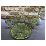 VINTAGE 1970'S TIARA CHANTILLY GREEN SANDWICH