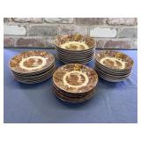 31 PCS NASCO BROWN TRANSFER WARE; MOUNTAIN