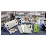CRICUT MACHINE AND ASSORTED SUPPLIES AND