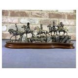 DAN POLLAND'S 'MARAUDERS' PEWTER SCULPTURE BY