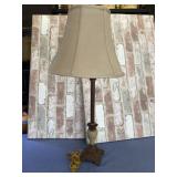 30.5' TALL VINTAGE CANDLESTICK STYLE TABLE LAMP