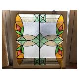 STAINED GLASS WINDOW;  29' X 31'