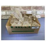 BOX LOT: 12 PCS CUT CRYSTAL GLASSES - 1 WATER,