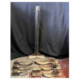 (8 PCS) CAST IRON COBBLER'S SHOE LASTS & STAND
