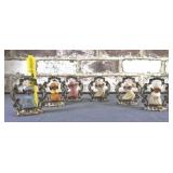 BOXED SET OF 8 VINTAGE PLASTIC ANGEL CANDLE