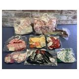 (9 BAGS) VTG MUFFY VANDERBEAR DOLL CLOTHES;