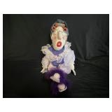 HANDCRAFTED FOLK ART 'LADY IN ROLLERS' DOLL