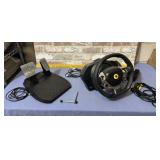 BOX LOT: THRUST MASTER FOOT PEDALS & STEERING