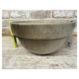 STONEWARE BOWL 10' CREAM SALT GLAZED POTTERY