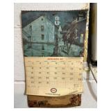 (2 PCS) VINTAGE ADVERTISING CALENDARS -