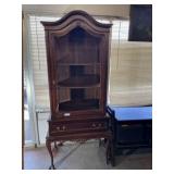VINTAGE BONNET-TOP DISPLAY CABINET