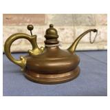 VINTAGE COPPER / BRASS OIL CAN BY