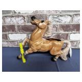 CERAMIC HORSE PLANTER; 14.5' X 10';